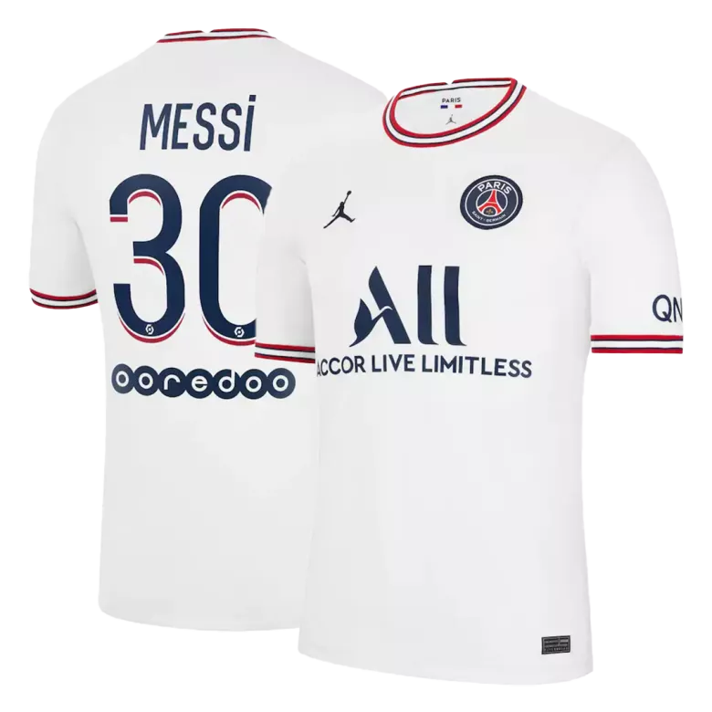 Replica Messi #30 PSG Fourth Away Jersey 2021/22 By Jordan - vstockx