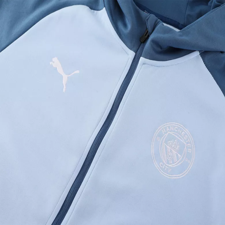 Manchester City Hoodie Tracksuit 2024/25 Blue - vstockx