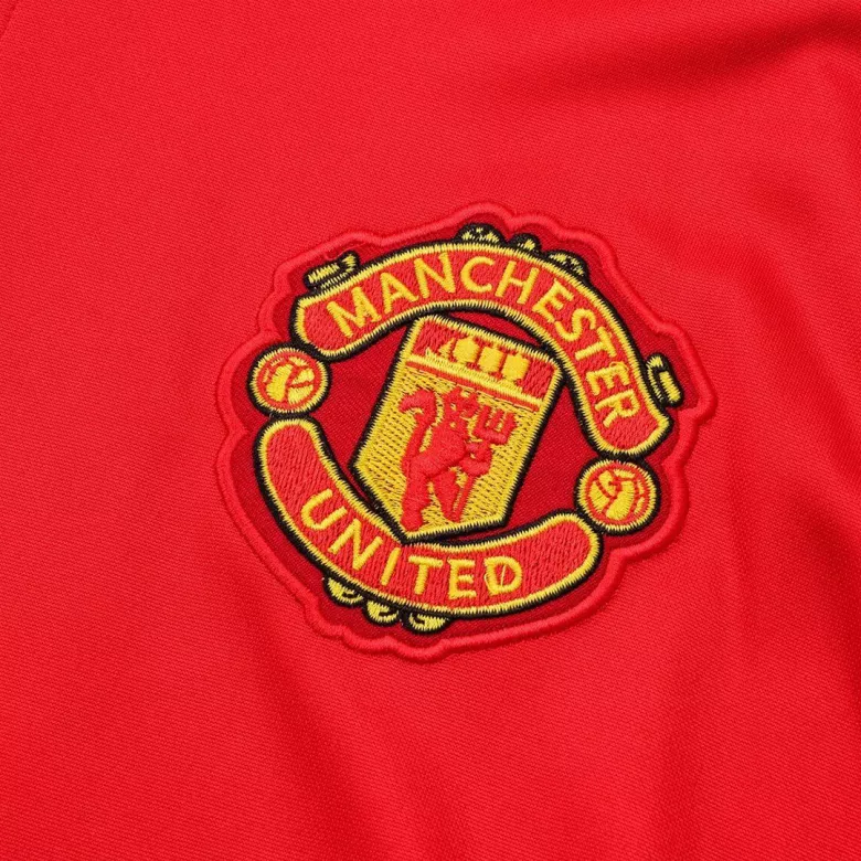Manchester United 1/4 Zip Tracksuit 2021/22 Red - vstockx