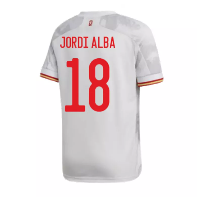JORDI ALBA #18 Spain Away Soccer Jersey 2020 - vstockx