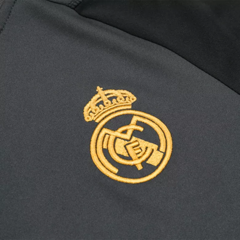 Real Madrid 1/4 Zip Tracksuit 2023/24 Black - vstockx