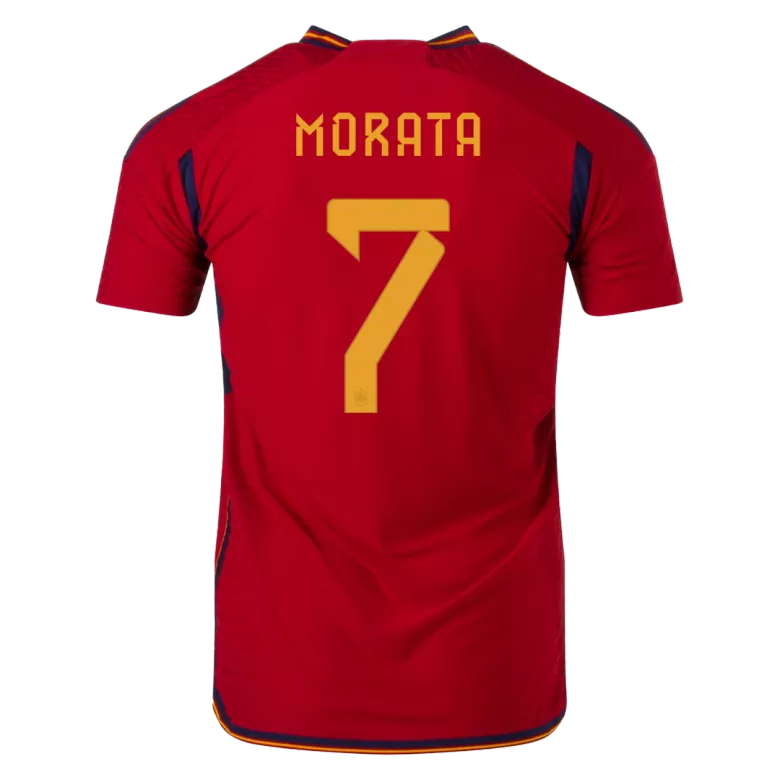 MORATA #7 Spain Home Authentic Jersey World Cup 2022 - vstockx