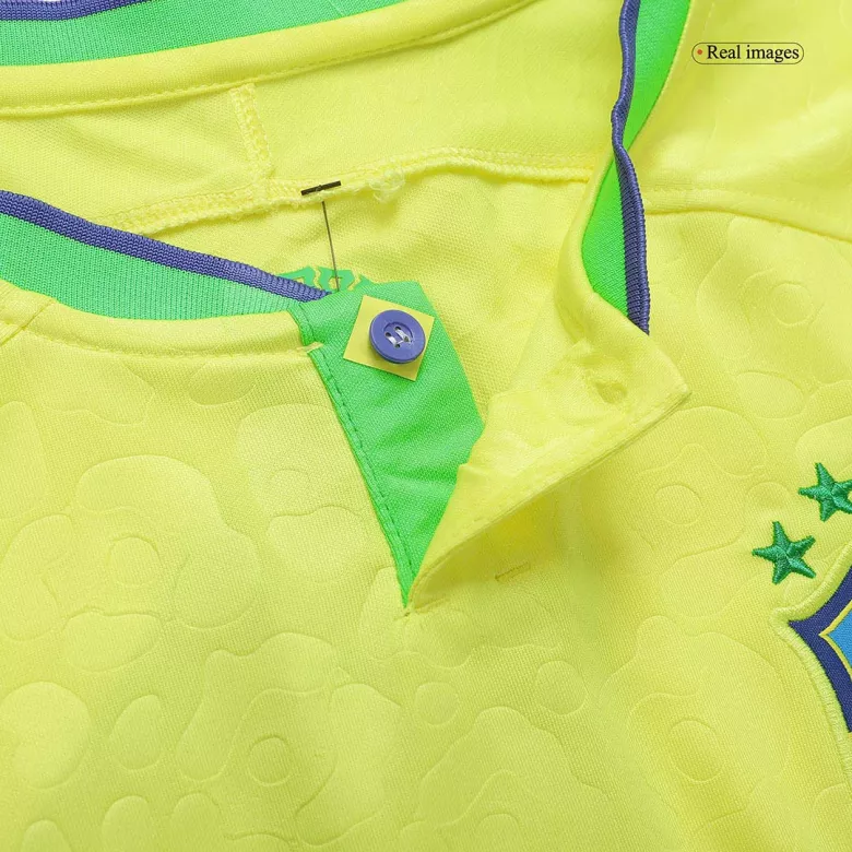 Brazil Home Long Sleeve Soccer Jersey 2022 - vstockx