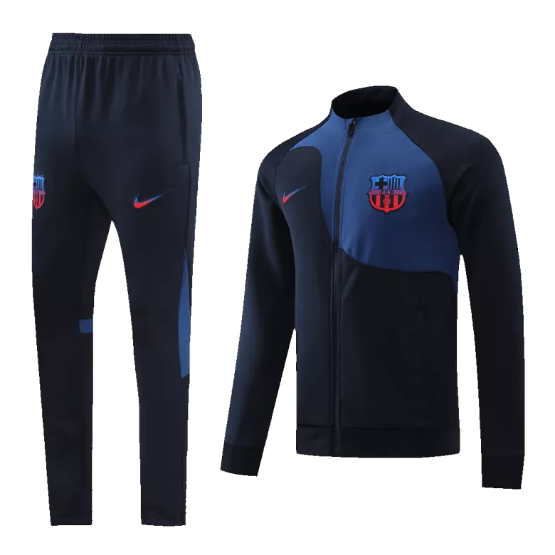 Barcelona Jacket Tracksuit 2022/23 Black - vstockx