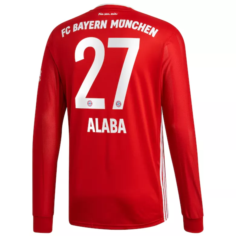 ALABA #27 Bayern Munich Home Soccer Jersey 2020/21 - vstockx