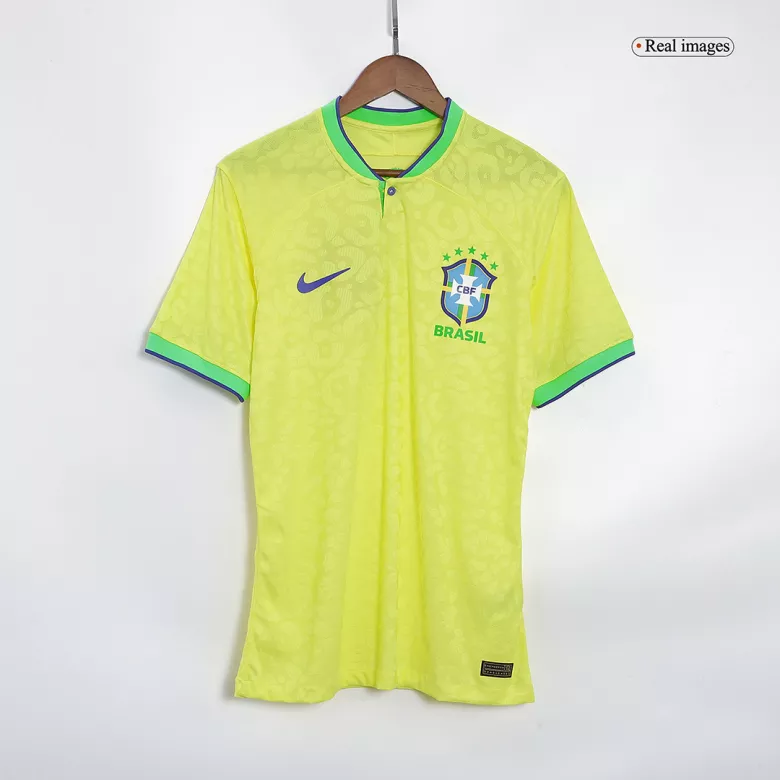 VINI JR #20 Brazil Home Authentic Jersey 2022 - vstockx