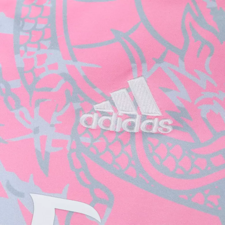 Real Madrid 1/4 Zip Tracksuit 2023/24 Kids Pink - vstockx