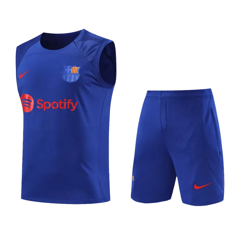 Barcelona Jerseys Sleeveless Training Kit 2023/24 - vstockx