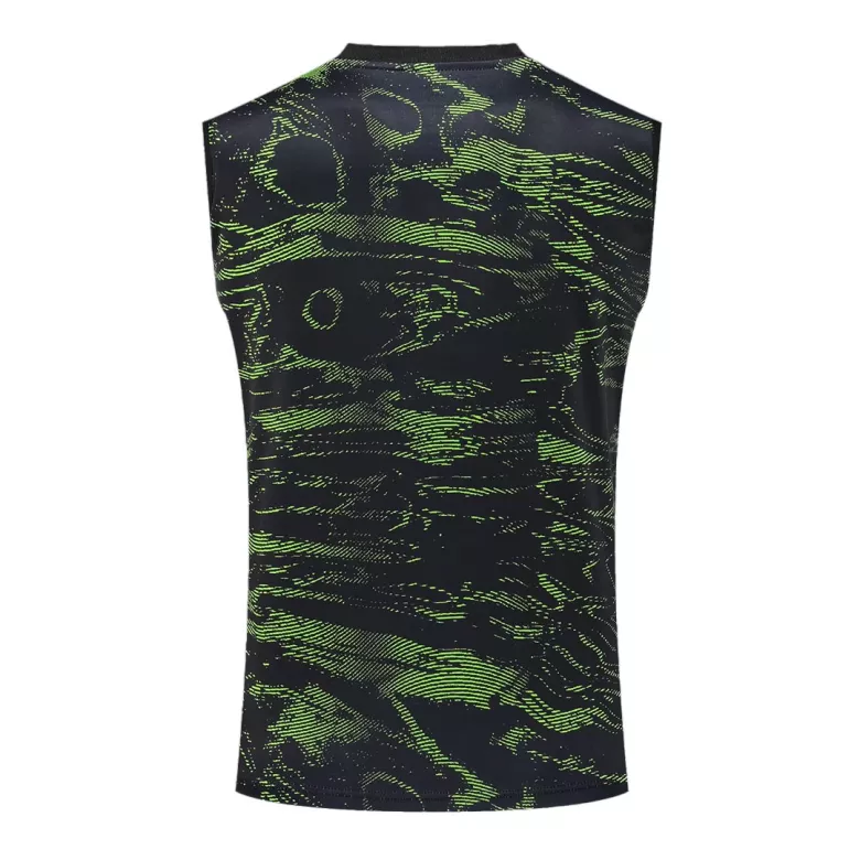Manchester United Jerseys Sleeveless Training Kit 2022/23 Black&Green - vstockx