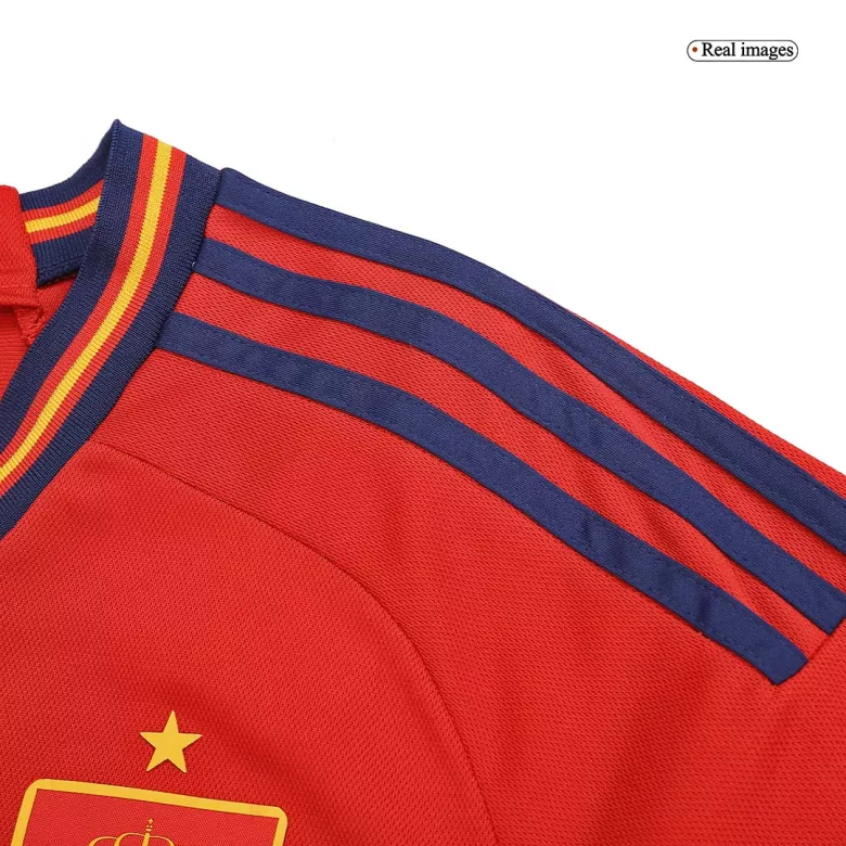 Spain Home Long Sleeve Soccer Jersey 2022 - vstockx