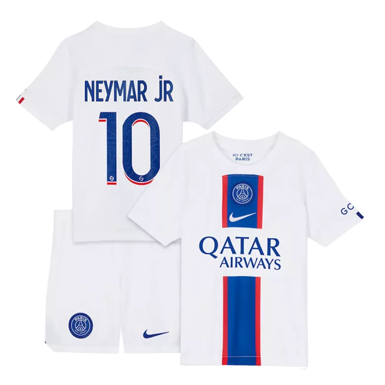 NEYMAR JR #10 PSG Third Away Kids Jerseys Kit 2022/23 - vstockx