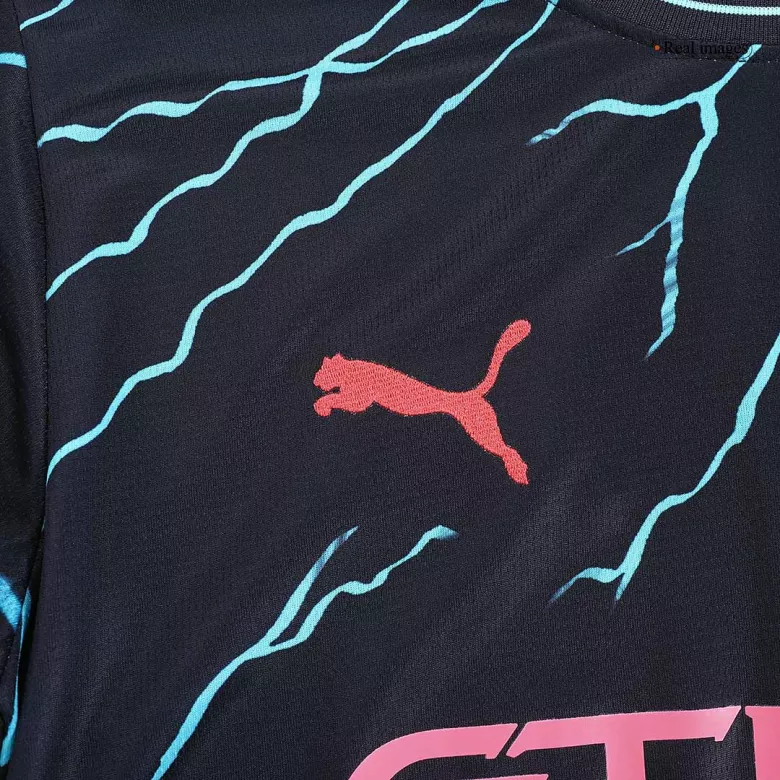 Manchester City Third Away Long Sleeve Soccer Jersey 2023/24 - vstockx