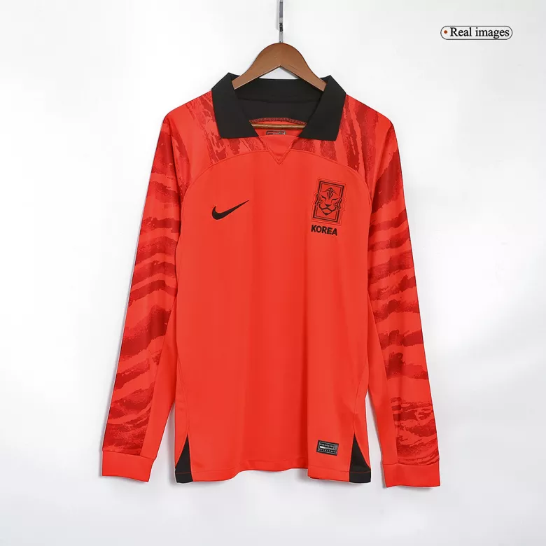 South Korea Home Long Sleeve Soccer Jersey 2022 - vstockx