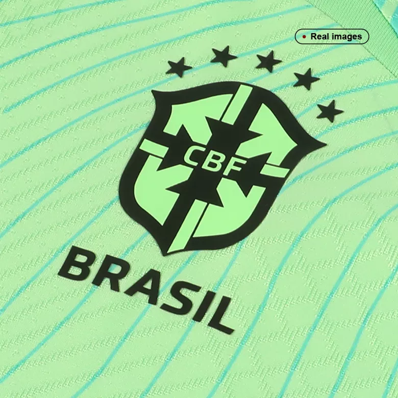 Brazil Pre-Match Authentic Soccer Jersey 2022 - vstockx