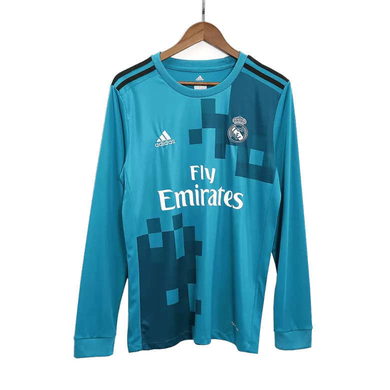 Vintage Soccer Jersey Real Madrid Away Long Sleeve 2017/18 - vstockx