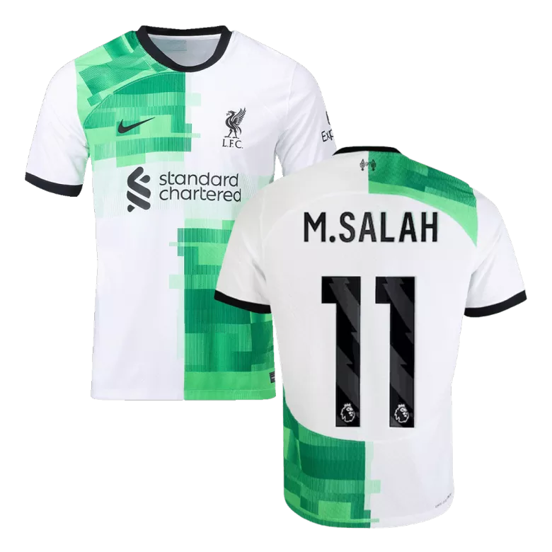 M.SALAH #11 Liverpool Away Authentic Soccer Jersey 2023/24 - vstockx
