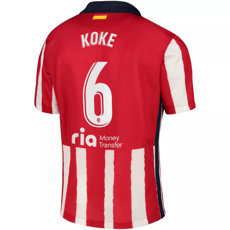 KOKE #6 Atletico Madrid Home Soccer Jersey 2020/21 - vstockx