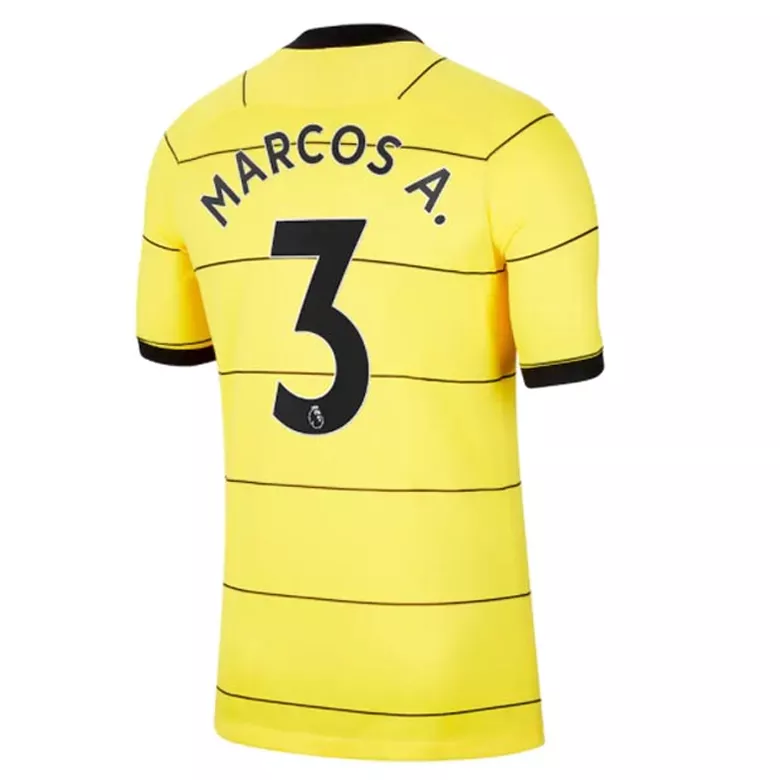MARCOS A. #3 Chelsea Away Soccer Jersey 2021/22 - vstockx