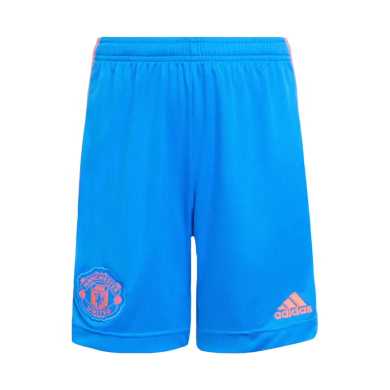 RONALDO #7 Manchester United Away Kids Soccer Jerseys Full Kit 2021/22 - vstockx