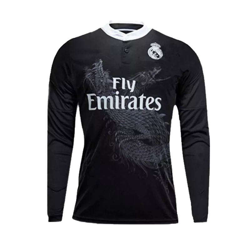 Real Madrid Away Long Sleeve Soccer Jersey 2014/15 - vstockx
