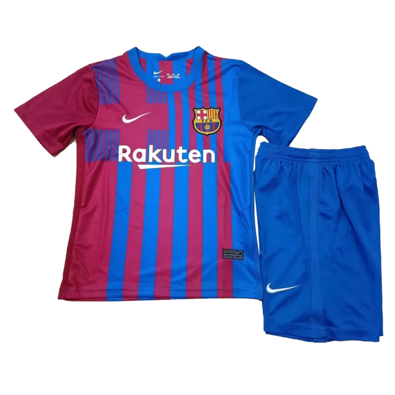 Barcelona Home Kids Soccer Jerseys Kit 2021/22              �� - vstockx