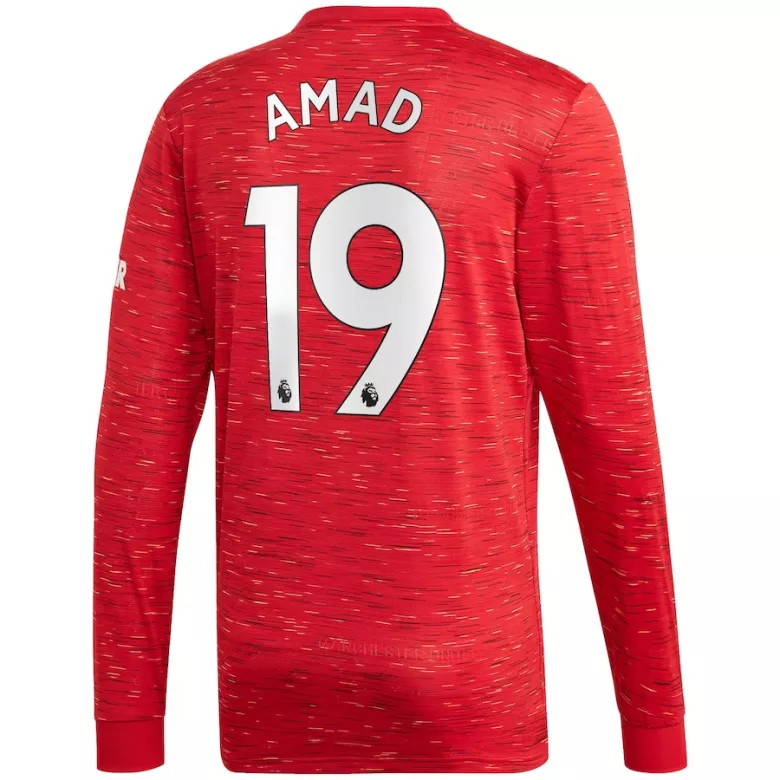 AMAD #19 Manchester United Home Long Sleeve Soccer Jersey 2020/21 - vstockx