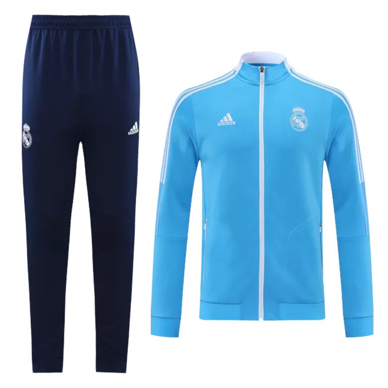 Real Madrid Jacket Tracksuit 2021/22 Sky blue - vstockx