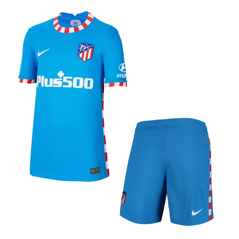 Atletico Madrid Third Away Kids Soccer Jerseys Kit 2021/22 - vstockx