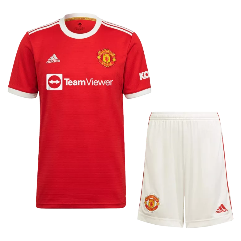 RONALDO #7 Manchester United Home Jerseys Kit 2021/22 - vstockx