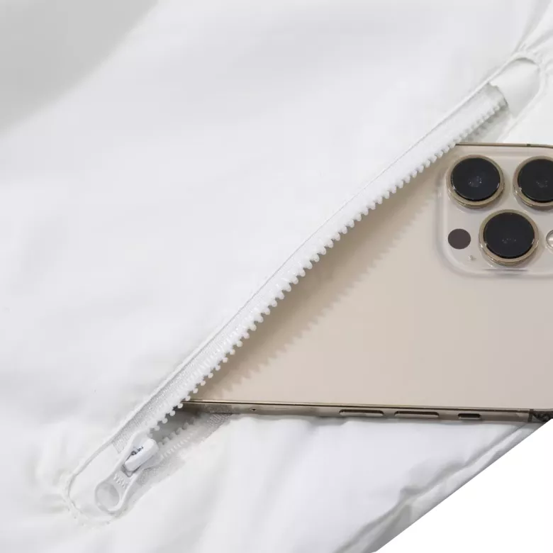 Manchester United Hoodie Windbreaker Jacket 2023/24 - White - vstockx