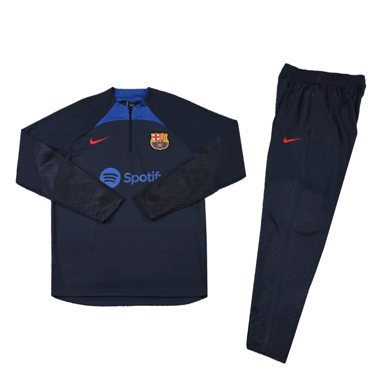 Barcelona 1/4 Zip Tracksuit 2022/23 Navy - vstockx