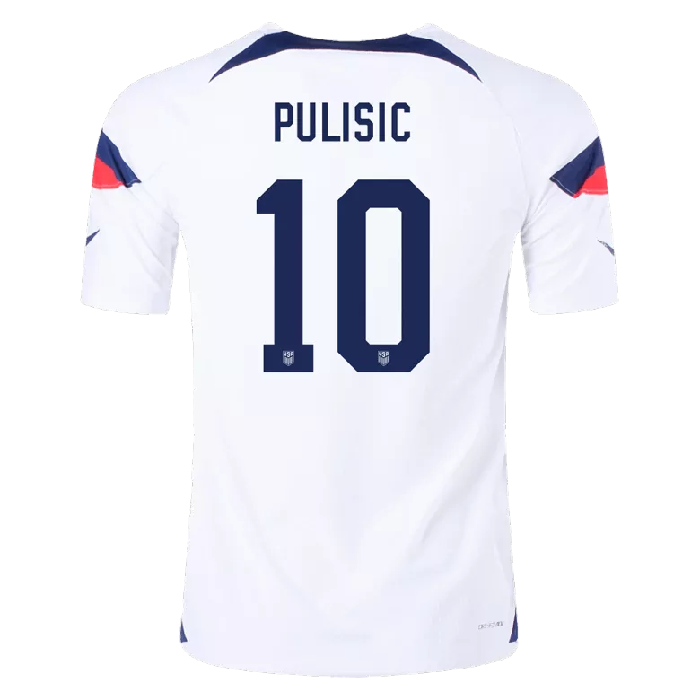 PULISIC #10 USA Home Authentic Jersey World Cup 2022 - vstockx