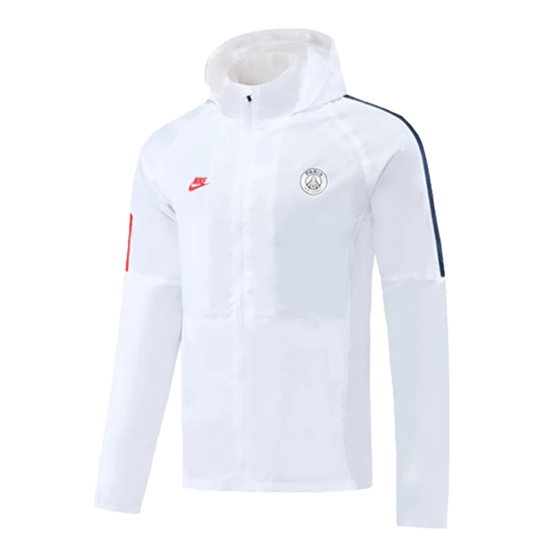 PSG Hoodie Windbreaker Jacket 2020/21 - White - vstockx