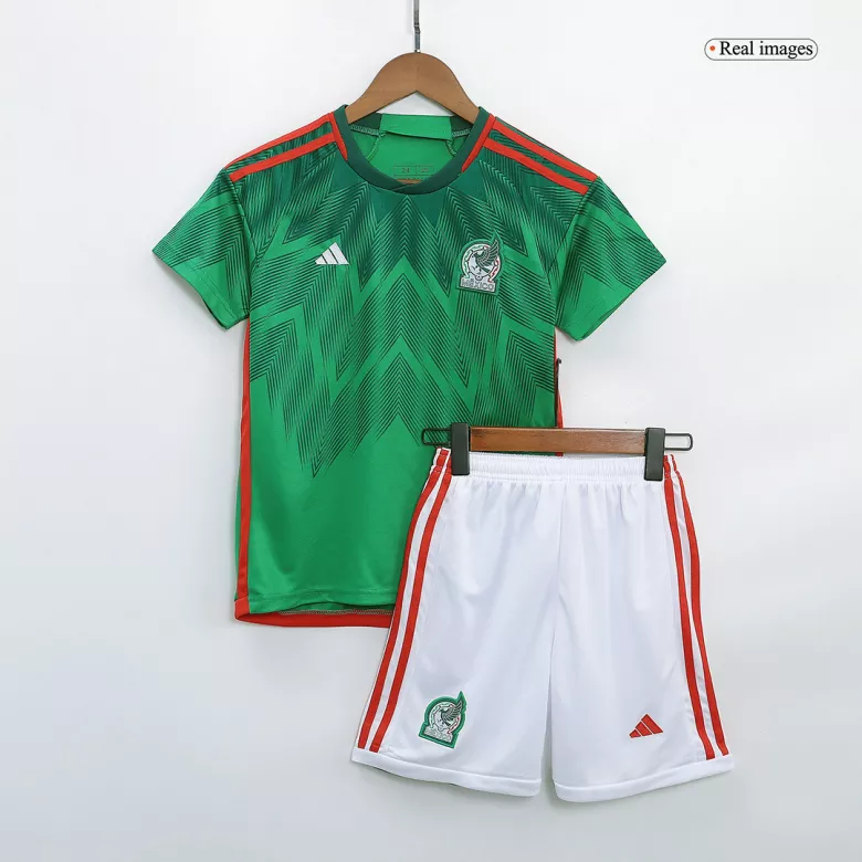 Mexico Home World Cup Kids Jerseys Kit 2022 - vstockx