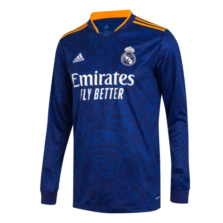Real Madrid Away Long Sleeve Soccer Jersey 2021/22 - vstockx