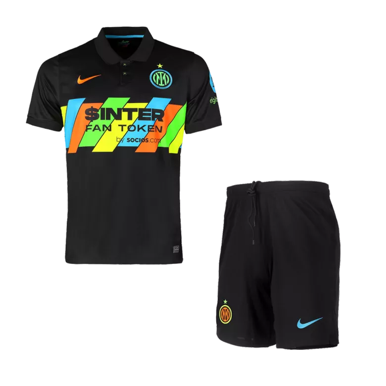 Inter Milan Third Away Kids Soccer Jerseys Kit 2021/22 - vstockx