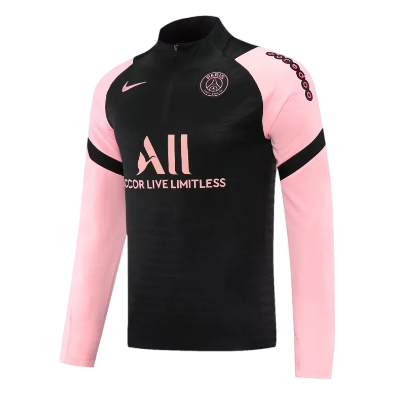 PSG 1/4 Zip Tracksuit 2021/22 Black&Pink - vstockx
