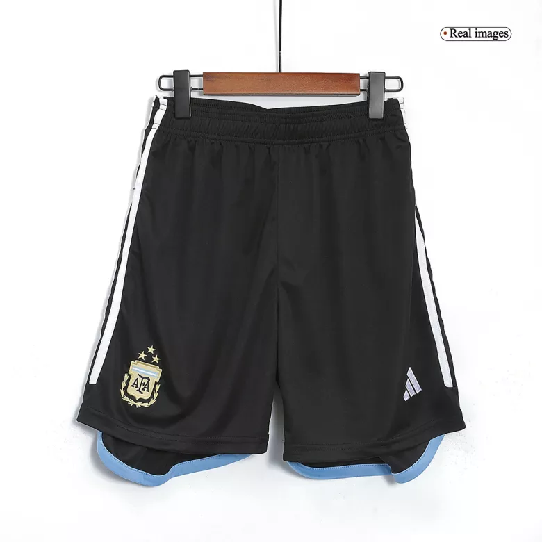 Argentina Home Soccer Shorts 2022 - Three Stars - vstockx