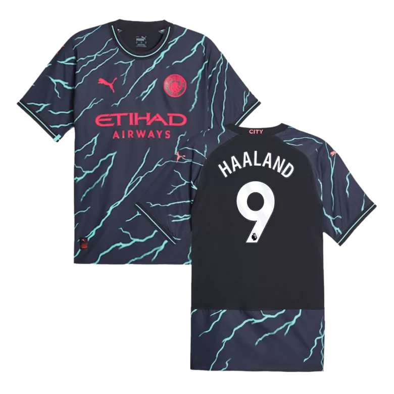 HAALAND #9 Manchester City Third Away Authentic Soccer Jersey 2023/24 - vstockx