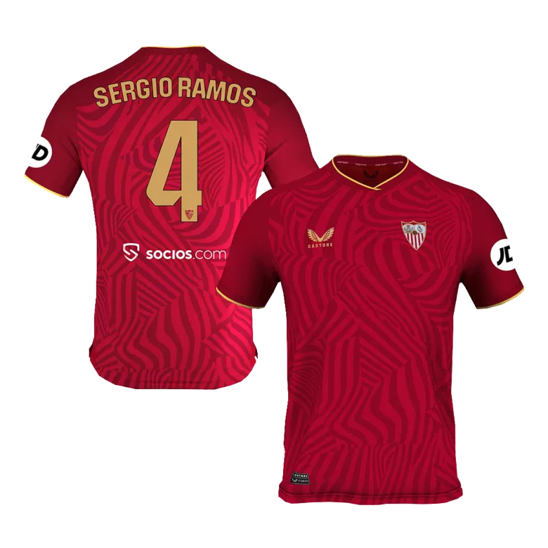SERGIO RAMOS #4 Sevilla Away Soccer Jersey 2023/24 - vstockx