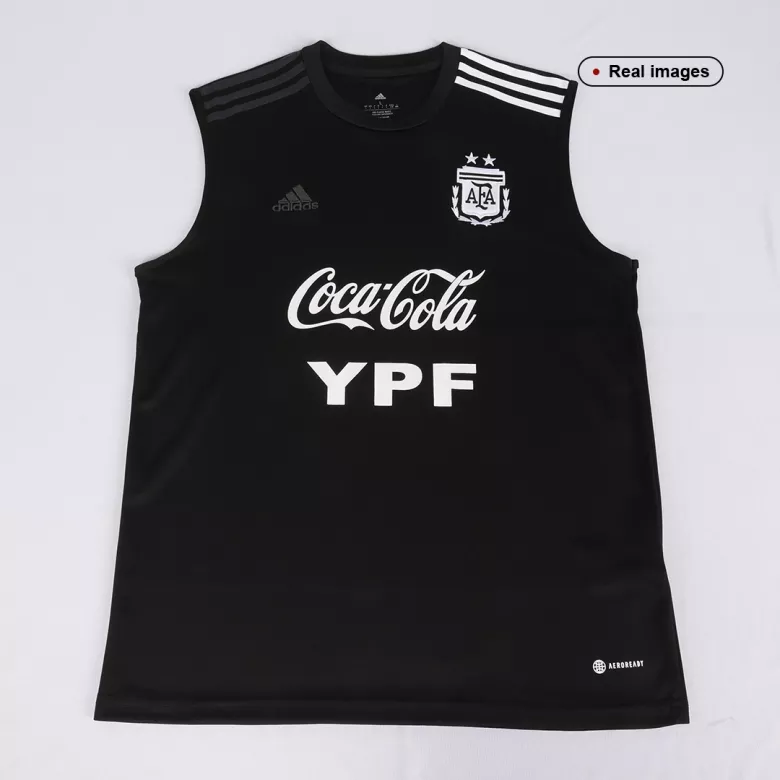 Argentina Pre-Match Sleeveless Top 2022 Black - vstockx