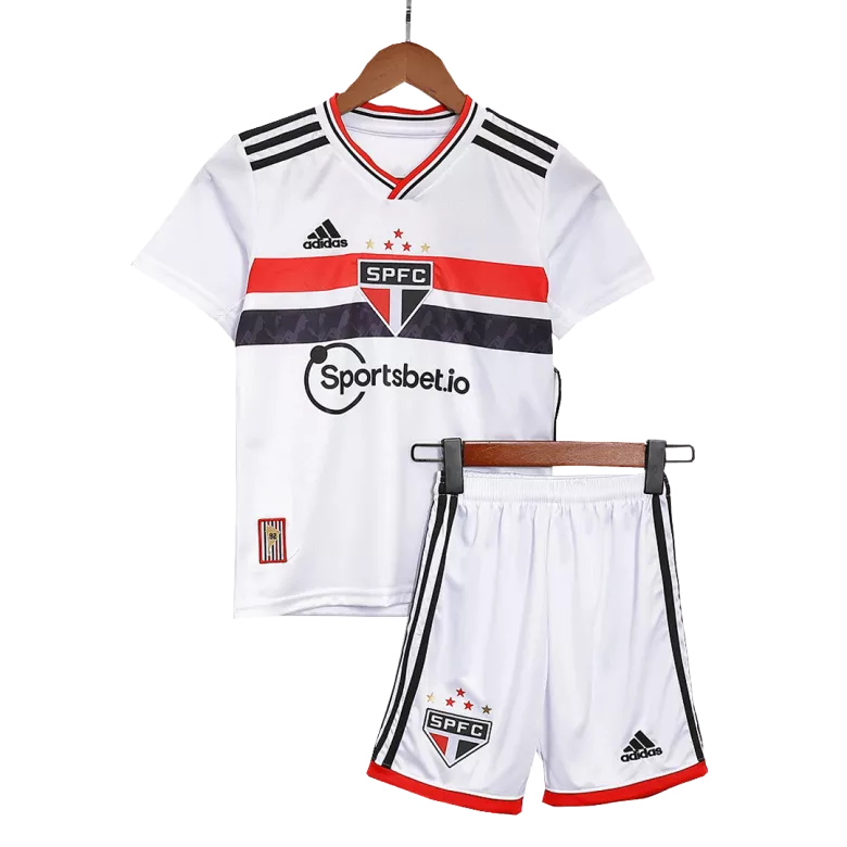 Sao Paulo FC Home Kids Soccer Jerseys Kit 2022/23 - vstockx