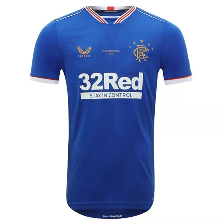 Replica Glasgow Rangers Home Jersey 2020/21 By Castore - vstockx