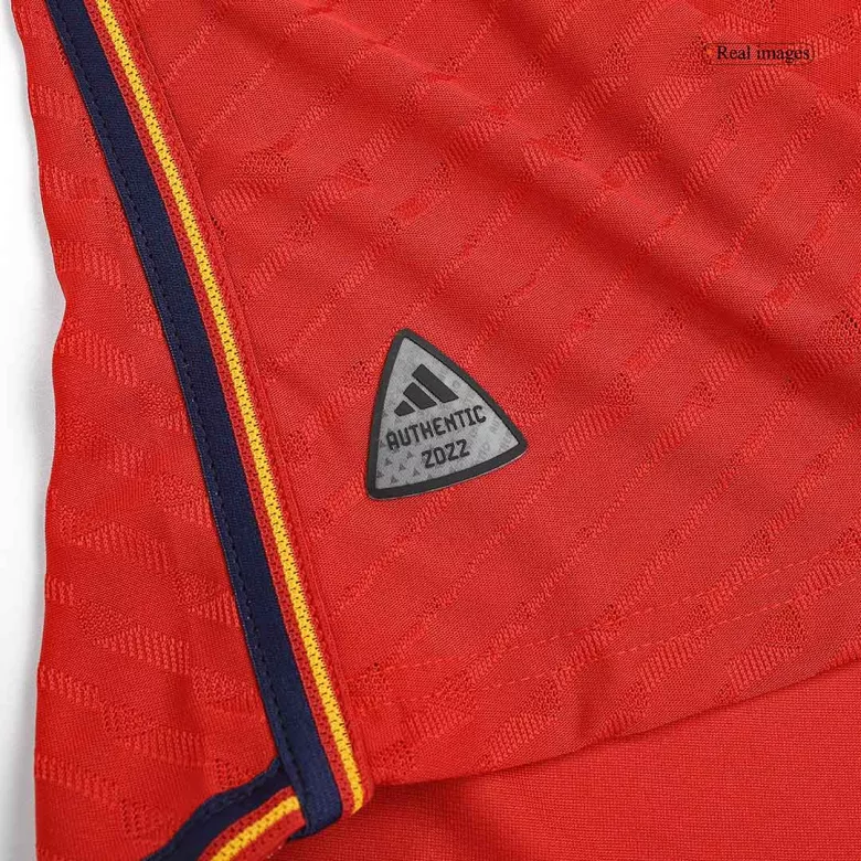 Authentic Spain Home Long Sleeve Soccer Jersey 2022 - vstockx