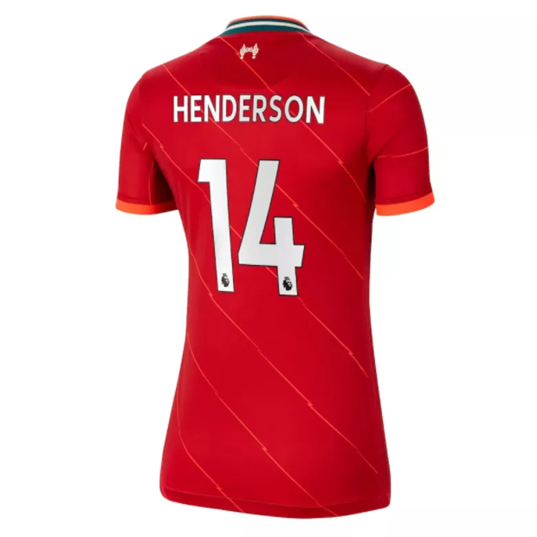 HENDERSON #14 Liverpool Home Soccer Jersey 2021/22 Women - vstockx