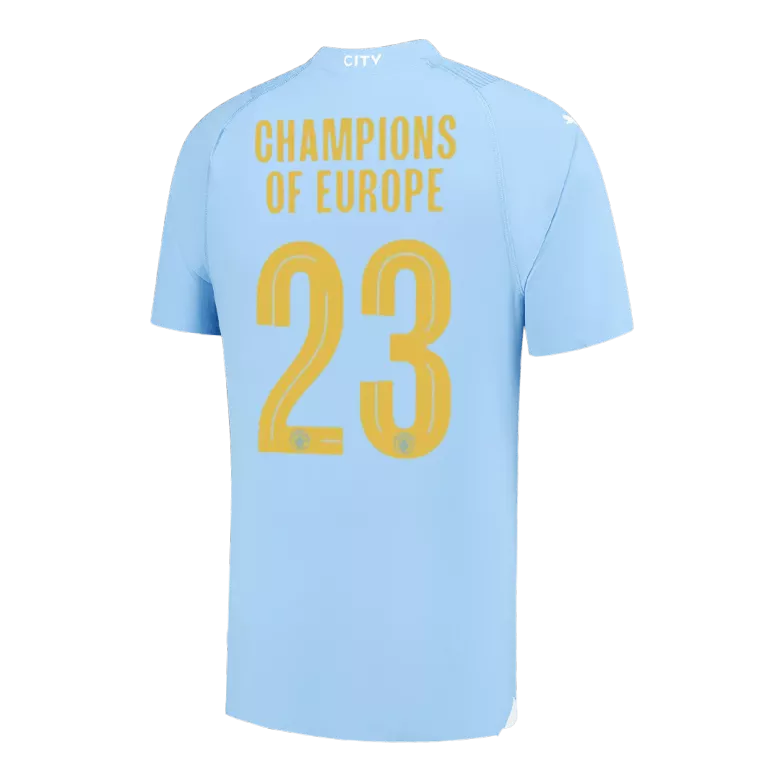 CHAMPIONS OF EUROPE #23 Manchester City Home Authentic Jersey 2023/24 - vstockx