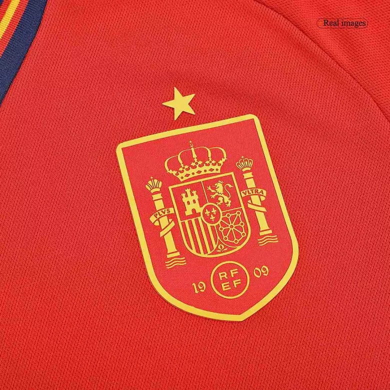 Spain Home Long Sleeve Soccer Jersey 2022 - vstockx