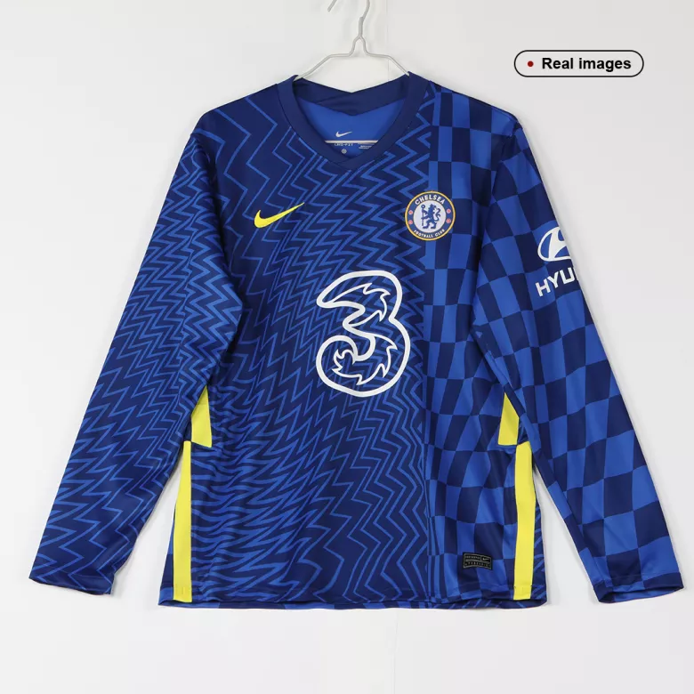 Chelsea Home Long Sleeve Soccer Jersey 2021/22 - vstockx