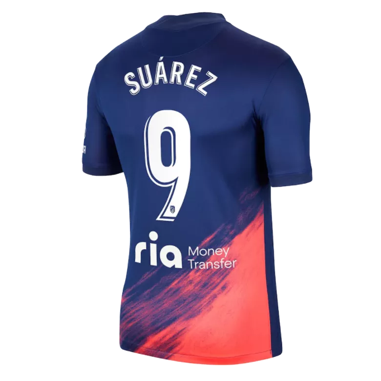 SU��REZ #9 Atletico Madrid Away Soccer Jersey 2021/22 - vstockx