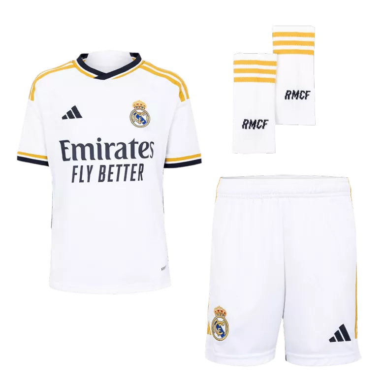 Real Madrid Home Kids Jerseys Full Kit 2023/24 - vstockx